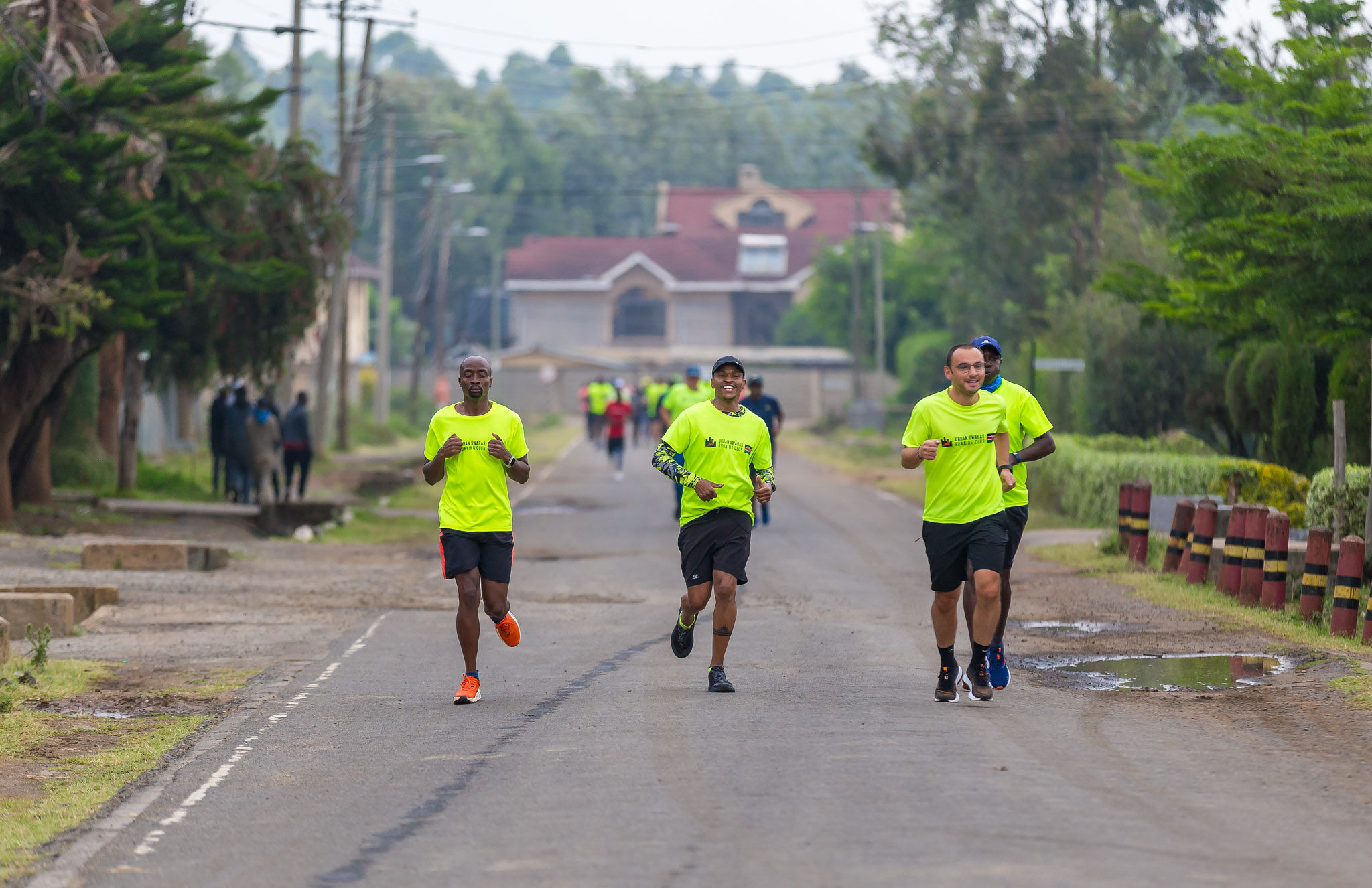 Urban Swaras marathon finish celebration